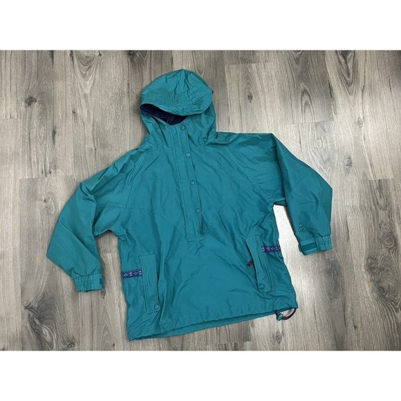 Vintage Eastern Mountain Sports Jacket Pullover Packable Womens Medium Aztec EMS - Picture 1 of 10